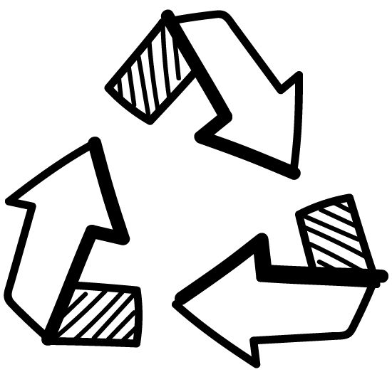 pictogramme recyclé